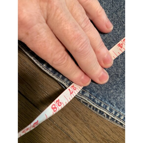 Vtg Denim Floral Embroidered Long Sleeve Shirt Women Size L A.M.I - Button Down - Picture 12 of 13